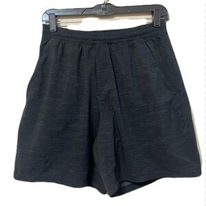 Lululemon Mens Short black and Gray Pace Breaker Stretch Athletic Gym medium EUC